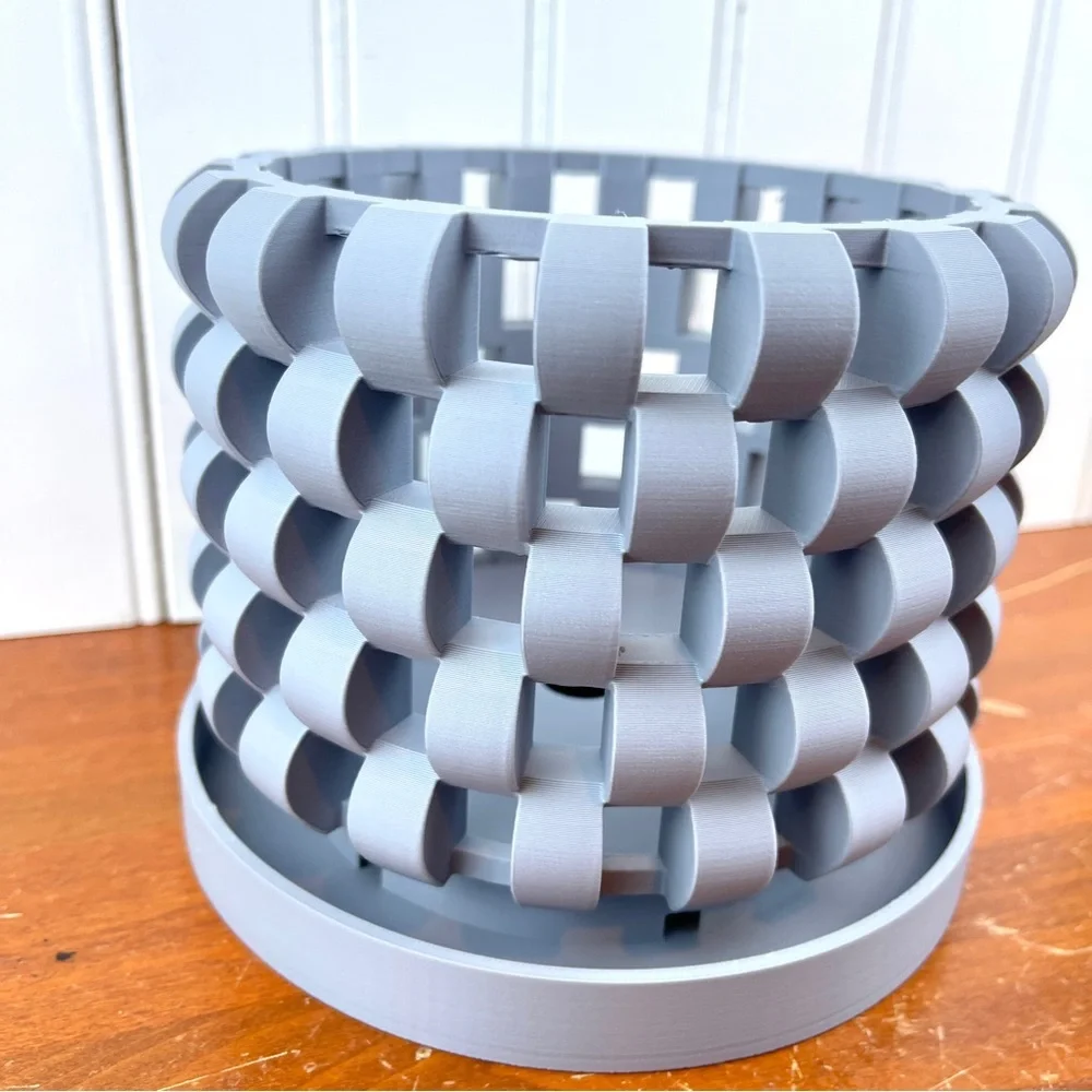 The Sinol Orchid Planter Pot with Drainage Tray, Modern Unique